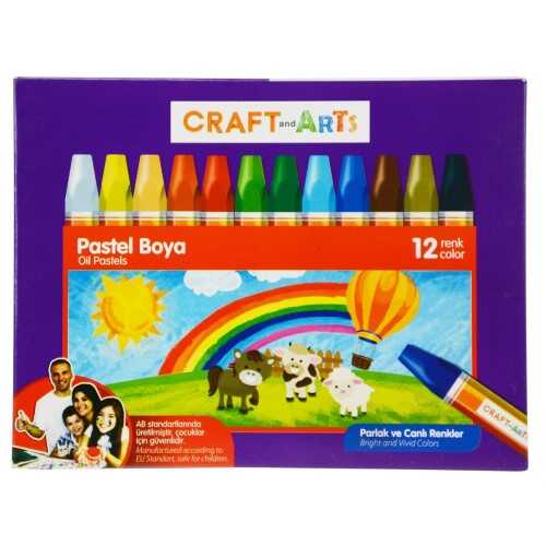 Craft And Arts Pastel Boya 12Li Karton Kutu