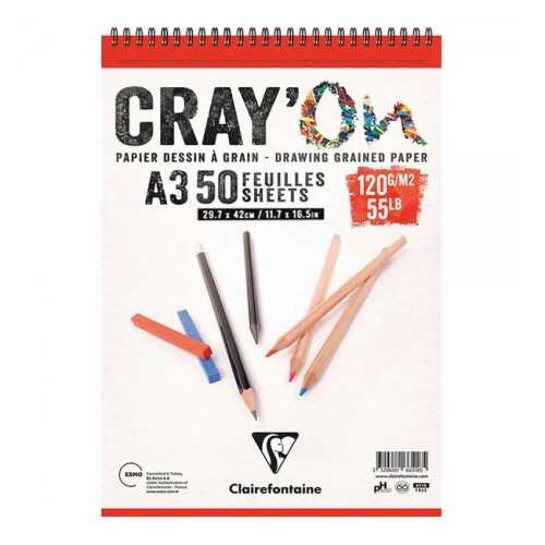 Crayon Çizim Blok A3 120 Gr 50 Yaprak Üstten Spiralli