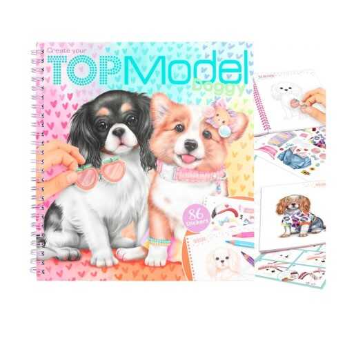 Create Your Topmodel Doggy Colouring Book