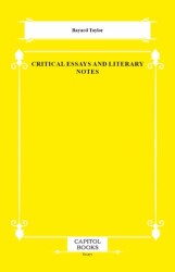 Critical Essays and Literary Notes - Capitol Books
