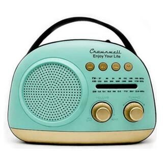 Crownwell Taşınabilir Bluetooth Retro Radyo Arizona Serisi - Blue - 1