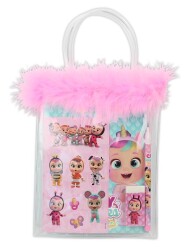 Cry Baby Cry-7746 Kırtasiye Seti-Tüylü Pvc Çantalı 24-144 - Dolphin
