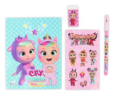 Cry Baby Cry-7746 Kırtasiye Seti-Tüylü Pvc Çantalı 24-144 - 2