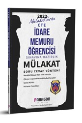 2022 CTE İdare Memuru Öğrencisi Sınavına Hazırlık Mülakat Soru Cevap Yöntemi - Paragon Yayıncılık