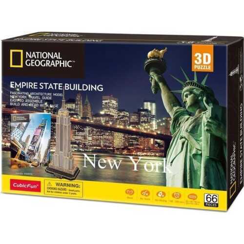 Cubic Fun Puzzle 3 Boyutlu National Geographic Empire State 66 Parça