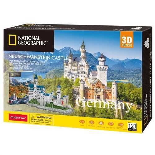 Cubic Fun Puzzle 3 Boyutlu National Geographic Neuschwanstein Kalesi 121 Parça