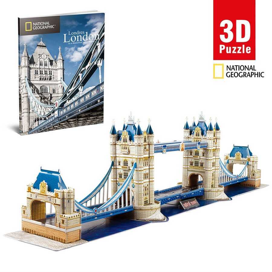Cubic Fun Puzzle 3 Boyutlu National Geographic Tower Köprüsü 120 Parça