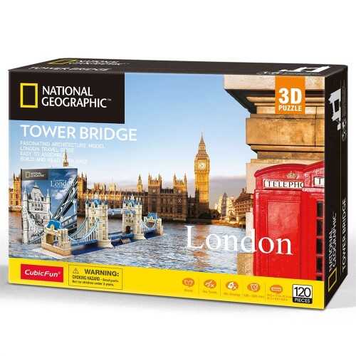 Cubic Fun Puzzle 3 Boyutlu National Geographic Tower Köprüsü 120 Parça