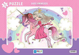 Cute Princess Sevimli Prenses Puzzle 30 Parça Blue Focus Yayınları