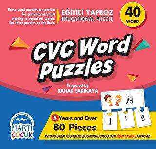 CVC Word Puzzles - Eğitici Yapboz - Martı Çocuk Yayınları