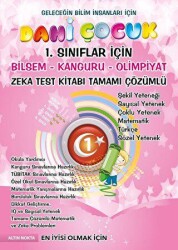 Dahi Çocuk 1. Sınıflar İçin Bilsem - Kanguru - Olimpiyat Zeka Kitabı Tamamı Çözümlü - Altın Nokta Basım Yayın