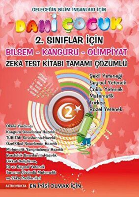 Dahi Çocuk 2. Sınıflar İçin Bilsem - Kanguru - Olimpiyat Zeka Kitabı Tamamı Çözümlü - 1