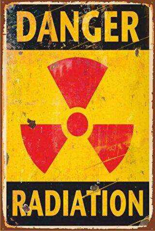 Danger Retro Ahşap Poster