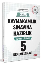 Data Yayınları Kaymakamlık Sınavına Hazırlık Tamamı Çözümlü 5 Deneme Sınavı - Data Yayınları