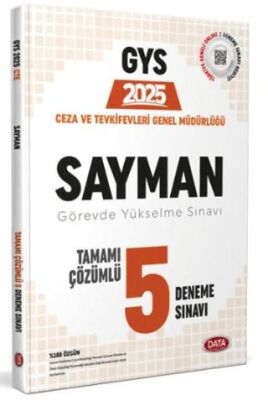 2025 Ceza ve Tevkifevleri Sayman GYS Tamamı Çözümlü 5 Deneme Sınavı - 1