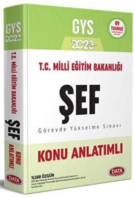 Data Yayınları Milli Eğitim Bakanlığı Şef GYS Konu Anlatımlı - 1