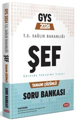 Data Yayınları T.C. Sağlık Bakanlığı Şef Tamamı Çözümlü Soru Bankası - Data Yayınları