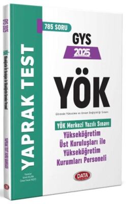 YÖK Üst Kuruluşları ile YÖK Personeli GYS Yaprak Test - 1