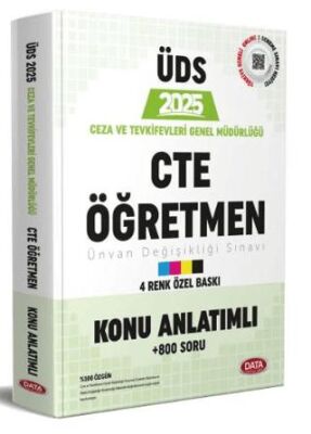 Data Yayınları 2025 Ceza ve Tevkifevleri CTE Öğretmen ÜDS Hazırlık Kitabı - 1