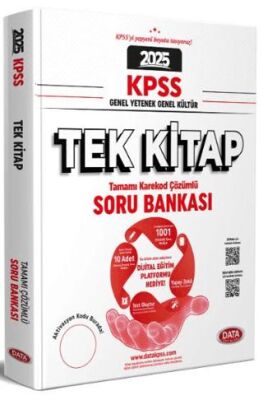 Data Yayınları 2024 KPSS Tek Kitap Soru Bankası Karekod Çözümlü - 1