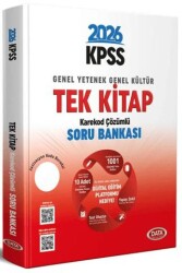 2026 KPSS Genel Yetenek - Genel Kültür Tek Kitap Soru Bankası - Karekod Çözümlü + Dijital Eğitim - Data Yayınları