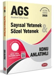 Data Yayınları 2025 AGS Ultra Serisi Sayısal Yetenek - Sözel Yetenek Konu Anlatımlı - Data Yayınları