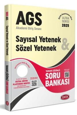 Data Yayınları 2025 AGS Ultra Serisi Sayısal Yetenek - Sözel Yetenek Tamamı Çözümlü Soru Bankası - 1