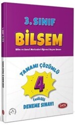 Data Yayınları 3. Sınıf Bilsem Tamamı Çözümlü 4 fasikül Deneme Sınavı - Data Yayınları