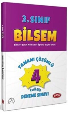 Data Yayınları 3. Sınıf Bilsem Tamamı Çözümlü 4 fasikül Deneme Sınavı - 1