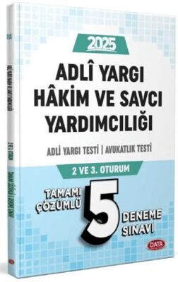 Data Yayınları Adli Yargı Hakim ve Savcı Yardımcılığı Adli Yargı - Avukatlık Testi 2.ve 3. Oturum Tamamı Çözümlü 5 - 1