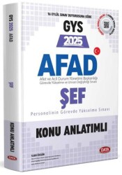 AFAD Şef 2025 GYS Konu Anlatımlı - Data Yayınları