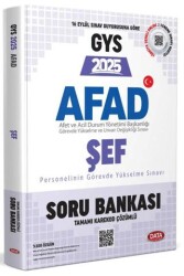 AFAD Şef 2025 GYS Soru Bankası - Karekod Çözümlü - Data Yayınları