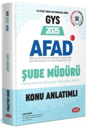 AFAD Şube Müdürü GYS Konu Anlatımlı - Data Yayınları