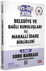 Belediye ve Bağlı Kuruluşları İle Mahalli İdare Birlikleri 4. Grup GYS-ÜDS Soru Bankası Tamamı Karekod - Data Yayınları
