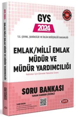 Data Yayınları Çevre, Şehircilik ve İklim Değişikliği Bakanlığı Emlak - Milli Emlak Müdür ve Müdür Yardımcılığı Soru Bankası - 1