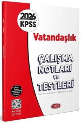 2026 KPSS Vatandaşlık Çalışma Notları ve Testleri - 1