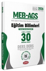2026 MEB-AGS Eğitim Bilimleri Ders Ders Tamamı Karekod Çözümlü 30 Deneme Sınavı - Data Yayınları