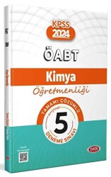 ÖABT 2024 Kimya Öğretmenliği Tamamı Çözümlü 5 Deneme Sınavı - Data Yayınları