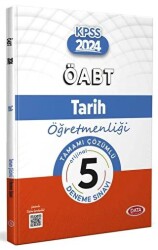 Data Yayınları ÖABT 2024 Tarih Öğretmenliği Tamamı Çözümlü 5 Deneme Sınavı - Data Yayınları