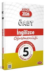 ÖABT İngilizce Öğretmenliği Tamamı Çözümlü 5 Deneme Sınavı - Data Yayınları
