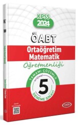 Data Yayınları ÖABT Ortaöğretim Matematik Öğretmenliği Tamamı Çözümlü 5 Deneme Sınavı - Data Yayınları