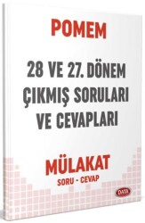 POMEM 27-28. Dönem Mülakat Çıkmış Sorular ve Cevapları - Data Yayınları