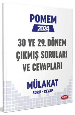 Data Yayınları POMEM 29-30. Dönem Mülakat Çıkmış Sorular ve Cevapları - 1