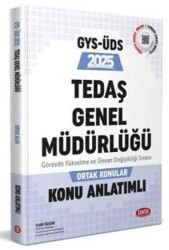 Tedaş Genel Müdürlüğü GYS - ÜDS Ortak Konular Konu Anlatımlı - Data Yayınları