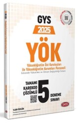YÖK Üst Kuruluşları ile YÖK Personeli GYS Tamamı Çözümlü 5 Deneme Sınavı Karekod Çözümlü - Data Yayınları