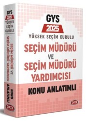 Yüksek Seçim Kurulu YSK Seçim Müdürü ve Seçim Müdür Yardımcısı Konu Anlatımlı - Data Yayınları