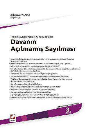 Davanın Açılmamış Sayılması - Seçkin Yayıncılık