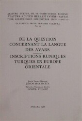 De La Question Concernant La Langue Des Avars - Atatürk Kültür Merkezi Yayınları