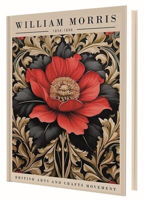 Deffter Red Flowers - William Morris - 1