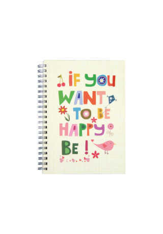 Defter If You Want To Be Happy, Be - 64190-1